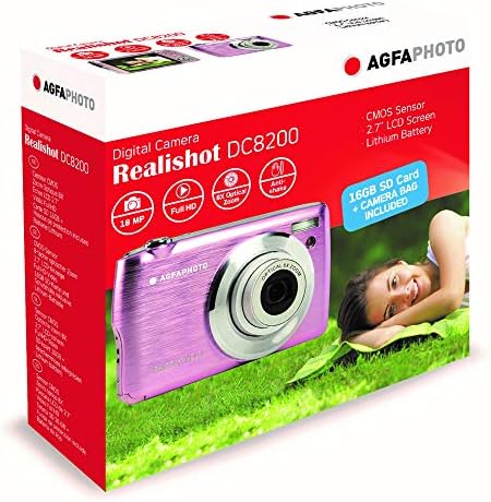 AGFA Photo Realishot DC8200 - Appareil Photo Numérique Compact Cam 18MP, Vidéo Full HD, Zoom 8X - Batterie Lithium et Carte SD 16GB – Image 9