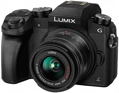 Appareil Photo Panasonic LUMIX DMC-G7KEB-K avec Objectif Noir 14-42 mm - Idéal pour les professionnels de la photographie