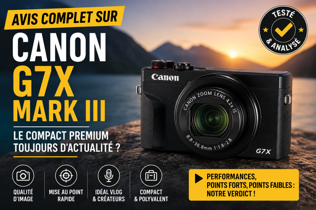 Canon G7X Mark III : avis et test